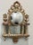 Gold Antique French Gilt Wood Clock Case W/Mirrored Convex Glass For Sale - Image 8 of 16