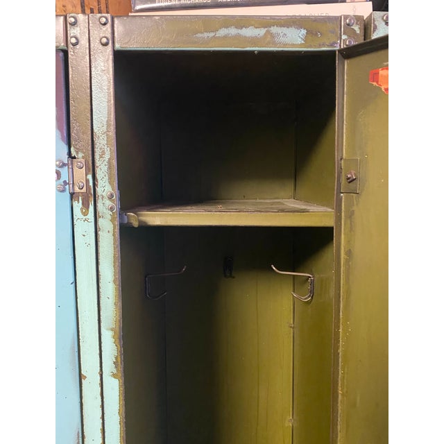 Green 1960s Green Distressed Lockers For Sale - Image 8 of 10