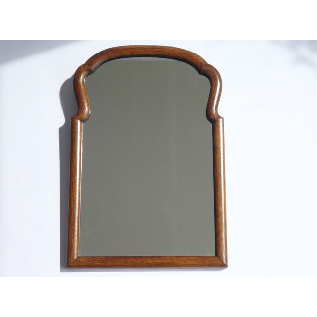 Small Dutch Scalloped Wooden Wall Mirror For Sale - Image 3 of 8