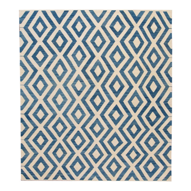 21st Century Contemporary Kilim Wool Rug For Sale