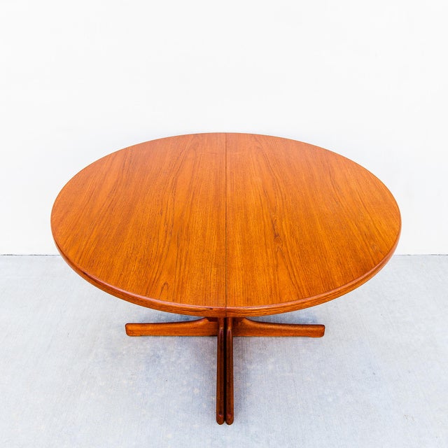 1960s 1960s Restored Swedish Mid Century Modern Teak Extension Dining Table Attributed to Joc For Sale - Image 5 of 13