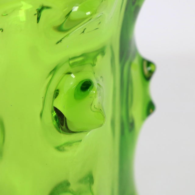 Mid-Century Modern Vintage Italian Sculptural Vase in Murano Glass, 1970s For Sale - Image 3 of 9