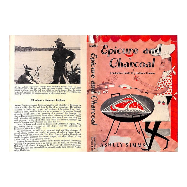"Epicure and Charcoal: A Selective Guide to Outdoor Cookery" 1955 Simms, Ashley For Sale