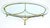 Oval 3/4" Glass top Brass Hoof Feet Coffee Center Table MINT For Sale - Image 15 of 18