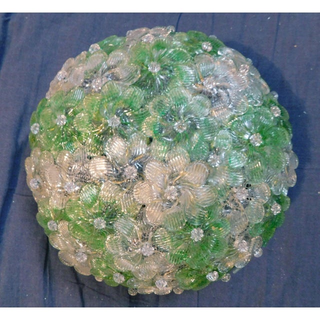 Barovier e Toso 1960s Murano Millefiori Flush Mount by Barovier E Toso For Sale - Image 4 of 7