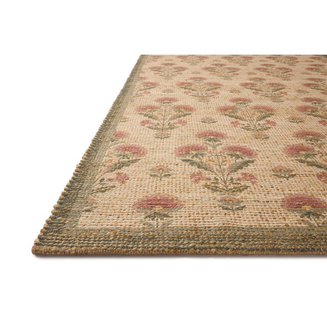 Transitional Chris Loves Julia x Loloi Rue Sage / Blush 3'-6" x 5'-6" Accent Rug For Sale - Image 3 of 6