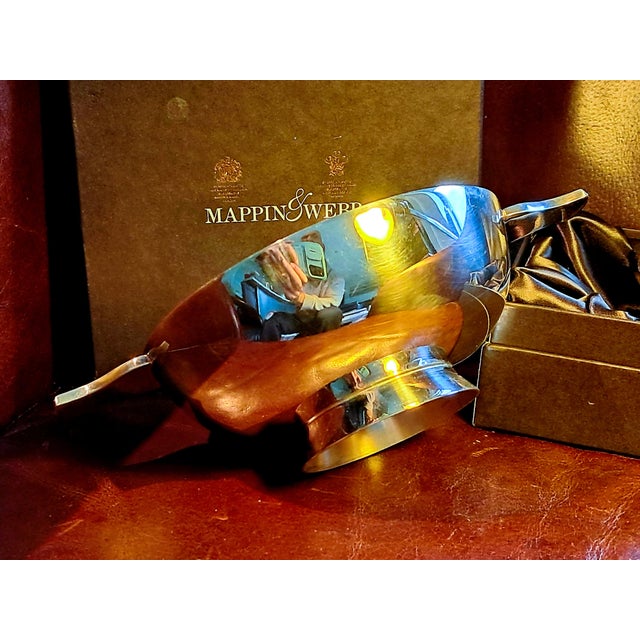 Silver Vintage Silver-Plated Quaich by Mappin & Webb, 2000s For Sale - Image 8 of 8