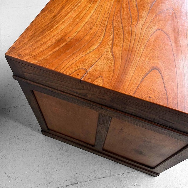 Japanese Wooden Desk, 1930s For Sale - Image 14 of 18