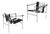 LC1 Chairs by Le Corbusier, Jeanneret, Charlotte Perriand for Cassina, Set of 2 For Sale