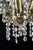 Brass Chandelier with Crystal Trimmings For Sale - Image 4 of 9