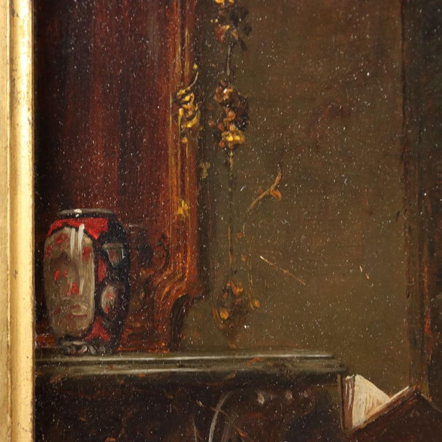 Textile Albert Joseph Franke, Oil on Panel, Framed For Sale - Image 7 of 13