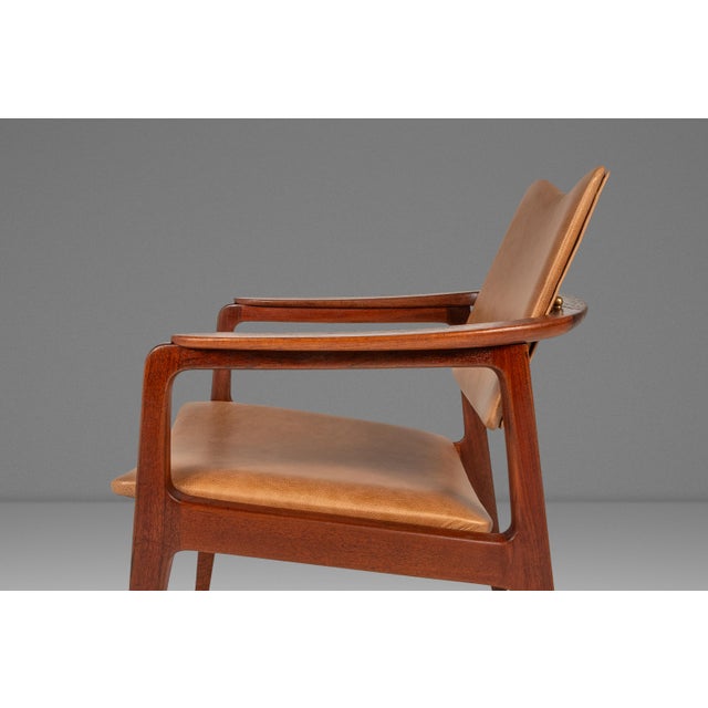 Brown Rare Model 132 Accent Chair by Sigvard Bernadotte for France & Son France & Daverkosen Sold by John Stuart, Denmark, C. 1953 For Sale - Image 8 of 18