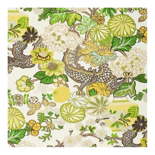 Sample, Schumacher Chiang Mai Dragon in Citrus For Sale