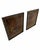 A striking pair of 1961 companion portraits on dark velvet, depicting an older man and woman, possibly husband and wife....