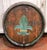 Late 19th Century 19th Century French Painted Oak Wine Barrel Front With Fleur-De-Lis Decor For Sale - Image 5 of 8