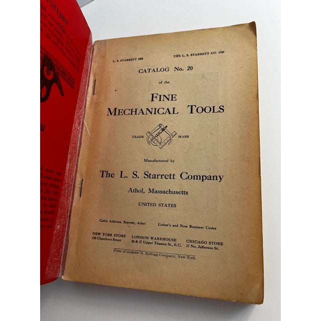 Very scarce 1915 edition of the Starrett Tools catalog. This company was founded in 1880 and had offices in New York City,...