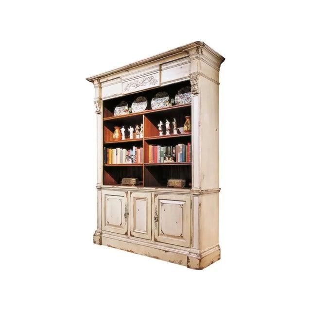 Habersham Chantepie Library in Venetian Parchment For Sale - Image 11 of 12