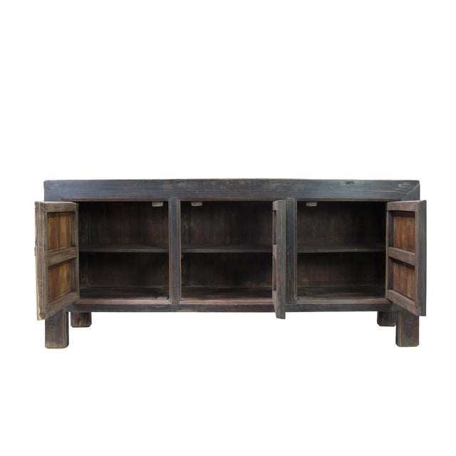 Vintage Hand Made Reclaimed Wood Sideboard Cabinet 31 For Sale - Image 10 of 12