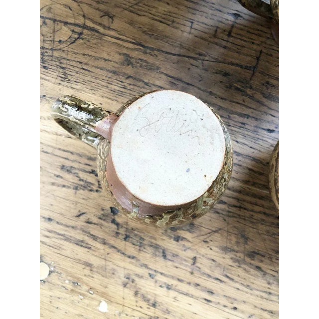 Cups and Teapot Set by André Bodin for Vallauris, 1960s, Set of 8 For Sale - Image 14 of 18