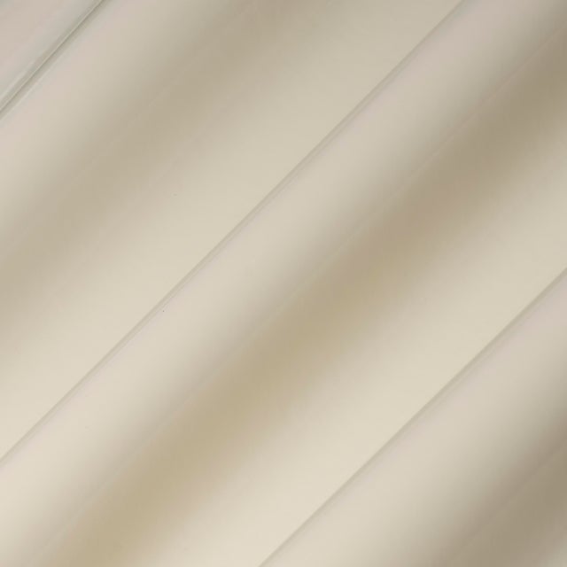 SAMPLE - Schumacher Ace Faux Lacquer Performance Vinyl Wallpaper In Ivory For Sale