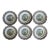 Set of 6 Royal Albert Bone China Salad Plates in the Silver Birch Pattern For Sale