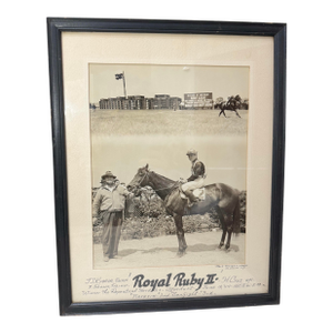 Vintage Original Bert Morgan Royal Ruby Jamaica Horse Racing Jockey Photograph