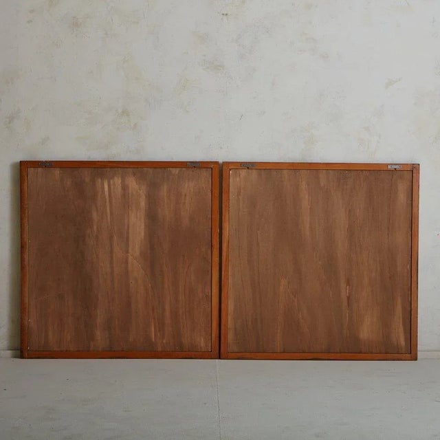 Wood Frame Squiggle Mirror, Italy 1970s For Sale - Image 11 of 13