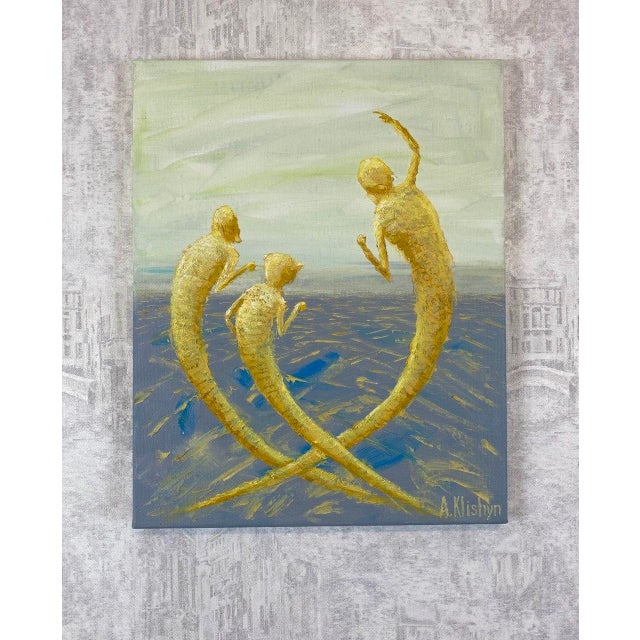 Contemporary Andriy Klishyn Sirens — Original Oil Painting on Canvas Contemporary Surrealist Art For Sale - Image 3 of 4