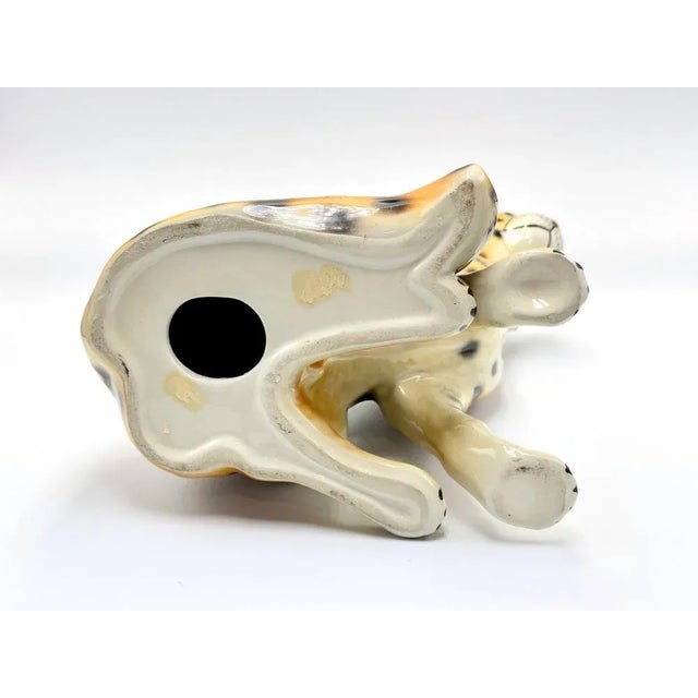 Vintage Italian Ceramic Cheetah Sculpture, 1960s For Sale - Image 11 of 12