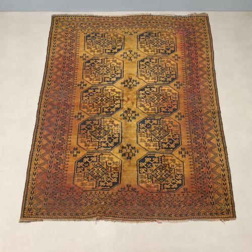 Vintage Bukhara Rug, Afghanistan For Sale - Image 3 of 8