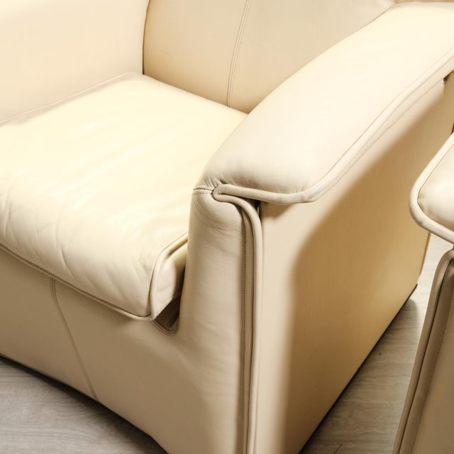 Beige Office Chairs Lauriana by Afra and Tobia Scarpa B&b Italia for B&b Italia / C&b Italia, 1970s, Set of 8 For Sale - Image 8 of 18