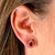 Natural Pink Tourmaline Diamond Stud Earrings 14k W Gold 2.02 TCW Certified For Sale - Image 14 of 18