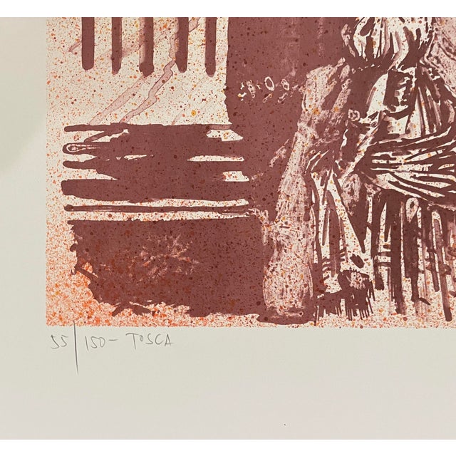 Modern 1982 Jospeh Pecsenke Tosca Puccini Opera Lithograph For Sale - Image 3 of 4