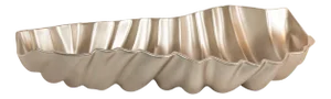 Shar Pei Plate in Pearly Beige Gold Ceramic from VGnewtrend