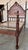 1900 - 1909 20th Century Full Bed, Original Four Fluted Poster Spanish Bed With Wood Slabs For Sale - Image 5 of 11