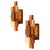 Orange Glass Wall Lamps by Svend Aage Holm Sørensen, 1960s, Set of 2 For Sale - Image 8 of 8
