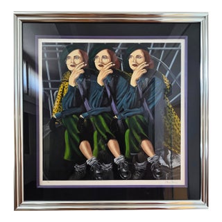 1980s Alexi Allens "3 Women Smoking" Signed Serigraph – Limited Edition For Sale