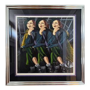 1980s Alexi Allens "3 Women Smoking" Signed Serigraph – Limited Edition