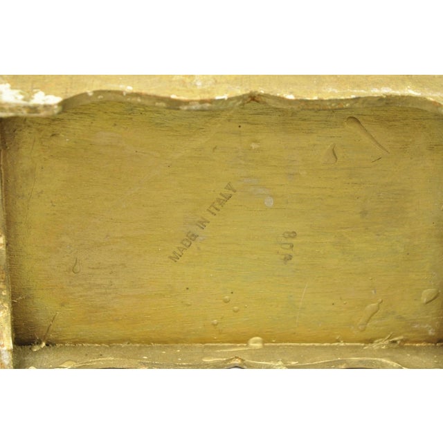 Vintage Italian Florentine Hollywood Regency Gilt Giltwood Wastebasket Trash Can For Sale - Image 16 of 17