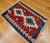 Vintage Turkish Kilim Area Rug, Handwoven Wool, Geometric Pattern, Red & Ivory, 2x3 For Sale - Image 10 of 11