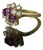 Late 20th Century Keith Davis Pink Sapphire Ring, Size 7 For Sale