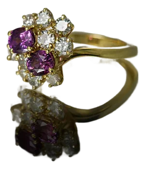 Late 20th Century Keith Davis Pink Sapphire Ring, Size 7