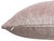 Modern Velvet Pillow Cover in Blush, 22x22 Pillow For Sale - Image 3 of 4