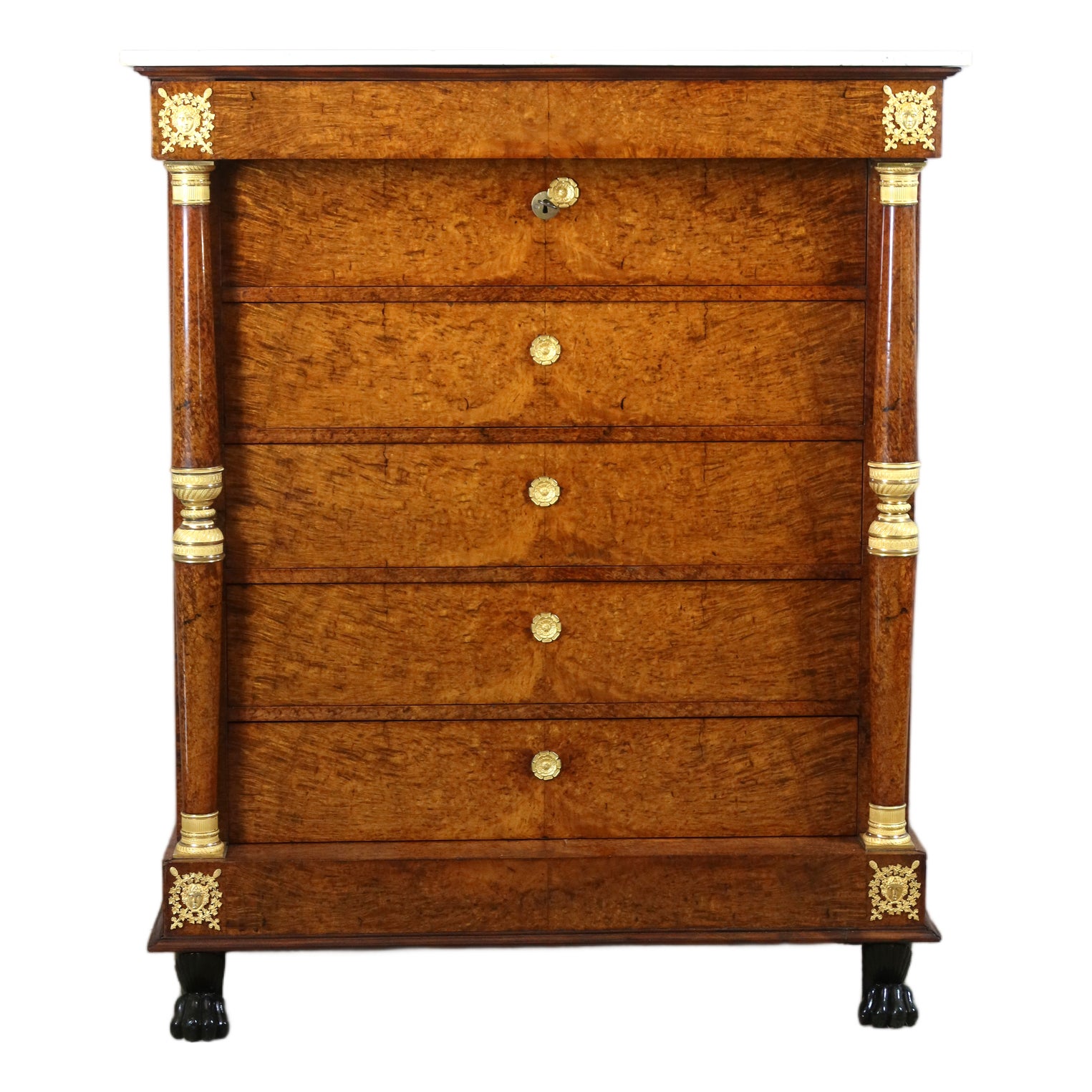 Empire Style Week Chest, 19th Century | Chairish