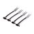 Contemporary Sable 4-Piece Set Cheese & Cocktail Forks, Nickel For Sale - Image 3 of 3