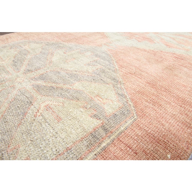 1970s Vintage Handmade Wool Cotton Orange Runner Rug For Sale - Image 9 of 11