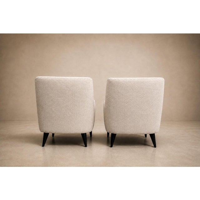 Joaquim Tenreiro Armchairs, Hardwood With Ebonized Legs, Brazil, 1950s For Sale - Image 14 of 16