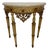 Italian Neoclassical Polychromed Console Table with Marble Top, Mid-20th Century For Sale