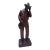 Antique C1920 Carved Mahogany Will Rogers Ziegfeld Follies Cowboy Figure 14” For Sale