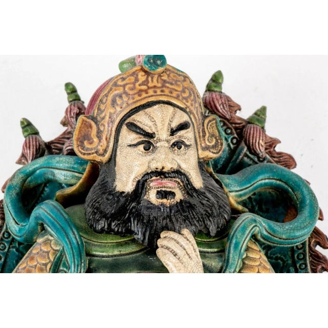 Chinese 20th Century Qing Dynasty Chinese Warrior For Sale - Image 3 of 12